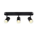 SLV Væg- og Loftlampe NOBLO® TRIPLE PHASE DTW 3-flammer, rund, Dim-To-Warm IP20, sort dæmpbar