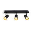 SLV Væg- og Loftlampe NOBLO® TRIPLE PHASE DTW 3-flammer, rund, Dim-To-Warm IP20, sort dæmpbar
