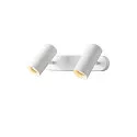 SLV Væg- og Loftlampe NOBLO® DOUBLE PHASE 2-flammer, rund IP20, hvid dæmpbar