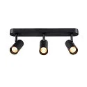 SLV Væg- og Loftlampe NOBLO® TRIPLE PHASE 3-flammer, cylindrisk, kardanisk drejning IP20, sort dæmpbar