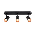 SLV Væg- og Loftlampe NOBLO® TRIPLE PHASE 3-flammer, cylindrisk, kardanisk drejning IP20, sort dæmpbar