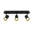 SLV Væg- og Loftlampe NOBLO® TRIPLE PHASE 3-flammer, cylindrisk, kardanisk drejning IP20, sort dæmpbar