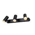 SLV Væg- og Loftlampe NOBLO® TRIPLE PHASE 3-flammer, cylindrisk, kardanisk drejning IP20, sort dæmpbar