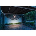 SLV Udendørs wall luminaire ORDI II firkantet IP65, sort, lakeret dæmpbar