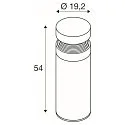 SLV bollard lamp CONCRETE POLE 55 IP65, grey