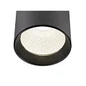 SLV 3-faset lampe TRACKSPOT C 29 36° justerbar, omskiftelig IP20, sort, lakeret 