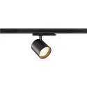 3-faset lampe TRACKSPOT C 29 50° justerbar, omskiftelig IP20, sort, lakeret 