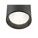 SLV 3-faset lampe TRACKSPOT C 29 50° justerbar, omskiftelig IP20, sort, lakeret 