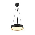 SLV Loftlampe DECONA 30 CL rund, egnet til VDU-arbejdsstationer IP44, guld, sort, lakeret dæmpbar