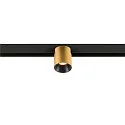 SLV track spot FIXT-IT! round, surface-mounted version, suitable for VDU workstation IP20, gold, black, lacquered dimmable