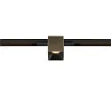 Skinne spot FIXT-IT! rund, indbygget version, egnet til VDU-arbejdsstationer IP20, bronze, sort, lakeret dæmpbar