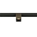 SLV Skinne spot FIXT-IT! rund, overflademonteret version, egnet til VDU-arbejdsstationer IP20, bronze, sort, lakeret dæmpbar