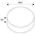 decorative element FIXT-IT! round, white