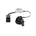 SLV Indbygnings loftlampe NEW TRIA® 45 rund, egnet til VDU-arbejdsstationer IP20, sort, lakeret 