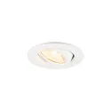 Indbygnings loftlampe NEW TRIA® 45 rund, egnet til VDU-arbejdsstationer IP20, hvid, lakeret 
