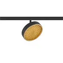 Skinne spot GRIP! FLAT rund IP20, guld, sort, lakeret dæmpbar