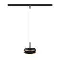 SLV pendant luminaire GRIP! FLAT IP20, gold, black dimmable