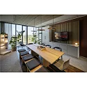 SLV pendant luminaire GRIP! FLAT IP20, gold, black dimmable