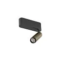 SLV Loftlampe GRIP!S SINGLE egnet til VDU-arbejdsstationer IP20, bronze, sort, lakeret dæmpbar
