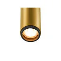 SLV Loftlampe GRIP!S SINGLE egnet til VDU-arbejdsstationer IP20, guld, sort, lakeret dæmpbar