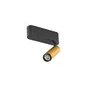 SLV Loftlampe GRIP!S SINGLE egnet til VDU-arbejdsstationer IP20, guld, sort, lakeret dæmpbar