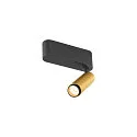 SLV Loftlampe GRIP!S SINGLE egnet til VDU-arbejdsstationer IP20, guld, sort, lakeret dæmpbar