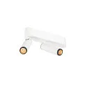 Loftlampe GRIP!S DOUBLE egnet til VDU-arbejdsstationer IP20, sort, hvid, lakeret dæmpbar