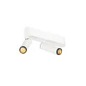 Loftlampe GRIP!S DOUBLE egnet til VDU-arbejdsstationer IP20, sort, hvid, lakeret dæmpbar