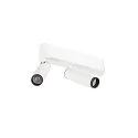 SLV Loftlampe GRIP!S DOUBLE egnet til VDU-arbejdsstationer IP20, sort, hvid, lakeret dæmpbar