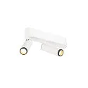 SLV Loftlampe GRIP!S DOUBLE egnet til VDU-arbejdsstationer IP20, sort, hvid, lakeret dæmpbar