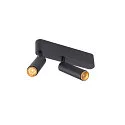 Loftlampe GRIP!S DOUBLE egnet til VDU-arbejdsstationer IP20, guld, sort, lakeret dæmpbar