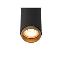 SLV Loftlampe GRIP!S DOUBLE egnet til VDU-arbejdsstationer IP20, guld, sort, lakeret dæmpbar