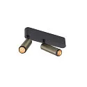Loftlampe GRIP!S DOUBLE egnet til VDU-arbejdsstationer IP20, bronze, sort, lakeret dæmpbar