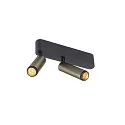Loftlampe GRIP!S DOUBLE egnet til VDU-arbejdsstationer IP20, bronze, sort, lakeret dæmpbar