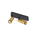 Loftlampe GRIP!S DOUBLE egnet til VDU-arbejdsstationer IP20, guld, sort, lakeret dæmpbar