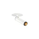Indbygnings loftlampe GRIP!S cylindrisk, egnet til VDU-arbejdsstationer IP20, sort, hvid, lakeret dæmpbar