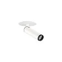 Indbygnings loftlampe GRIP!S cylindrisk, egnet til VDU-arbejdsstationer IP20, sort, hvid, lakeret dæmpbar