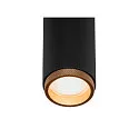 SLV Loftlampe GRIP!M SINGLE IP20, guld, sort, lakeret dæmpbar