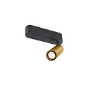 Loftlampe GRIP!M SINGLE IP20, guld, sort, lakeret dæmpbar