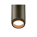 SLV Loftlampe GRIP!M DOUBLE IP20, bronze, sort, lakeret dæmpbar