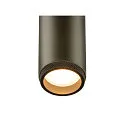 SLV Loftlampe GRIP!M DOUBLE IP20, bronze, sort, lakeret dæmpbar