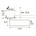 SLV Indbygnings loftlampe GRIP!M cylindrisk IP20, sort, hvid, lakeret dæmpbar