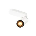 Loftlampe GRIP! L SPOT CL SINGLE cylindrisk GU10 IP20, sort, hvid, lakeret dæmpbar