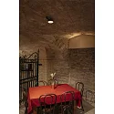 Loftlampe GRIP! FLAT IP20, guld, sort, lakeret dæmpbar