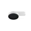 SLV ceiling luminaire GRIP! FLAT IP20, black, white, lacquered dimmable