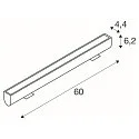 SLV Udendørs wall luminaire GALEN PRO 60 IP65, antracit, lakeret dæmpbar