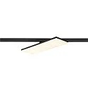3-phase spot SIGHT PANEL MULTI square, rotatable, switchable IP20, black 