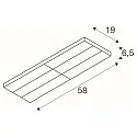 SLV 3-faset spot SIGHT PANEL MULTI firkantet, drejelig, omskiftelig IP20, hvid 