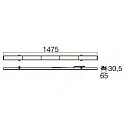 SLV light carrier RETRO LT 150 WB DALI controllable, CCT Switch, adjustable, multipower IP20, white dimmable
