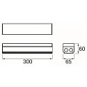 SLV Lysbånd system indfødning EASYLIGHT FEED IN BOX (FIB) 300 7 25 WH DALI styrbar, 7-polet, hvid, trafik hvid